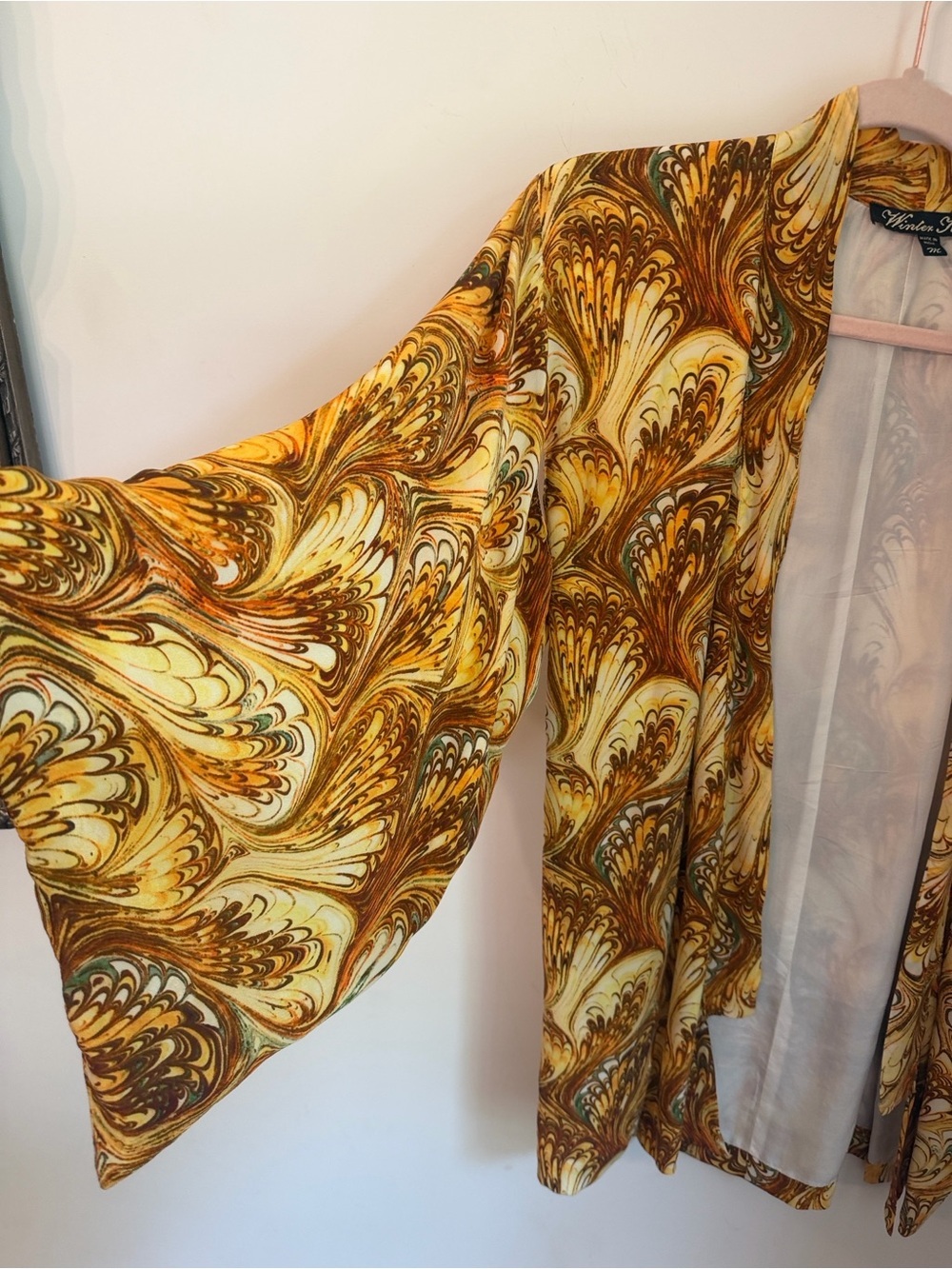 Winter Kate Eden Vintage silk Kimono size M Like New! rare find - Picture 3 of 4